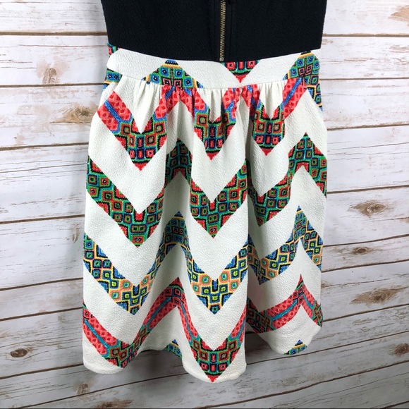 Anthropologie Maeve Amapola chevron textured dress - Picture 4 of 8